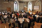 Audience listening to the keynote in Smock Alley Theatre